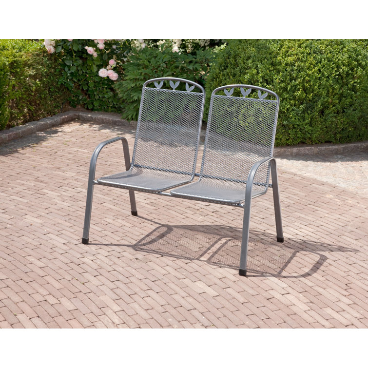 17 Stories Tolentino Metal Love Seat Wayfair.co.uk
